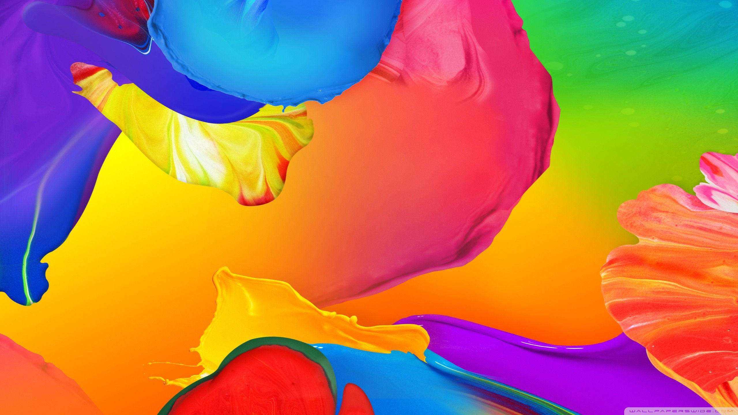 Wallpaper #cBnhIY8BtGB6xQ78zYD253 2560x1440 Colorful Abstract Wallpapers Mobile for Color Paint
