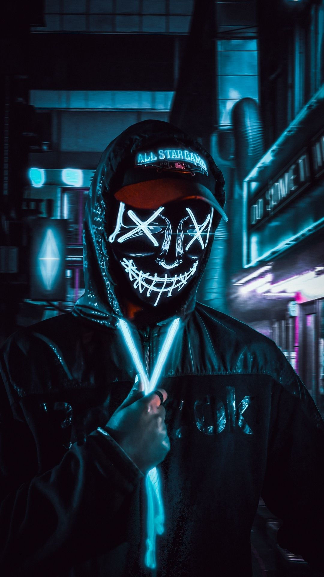 Wallpaper #2DFsNZMB5zzyi_yYVFb9175 Neon Mask 1080x1920 Wallpaper Teahubio