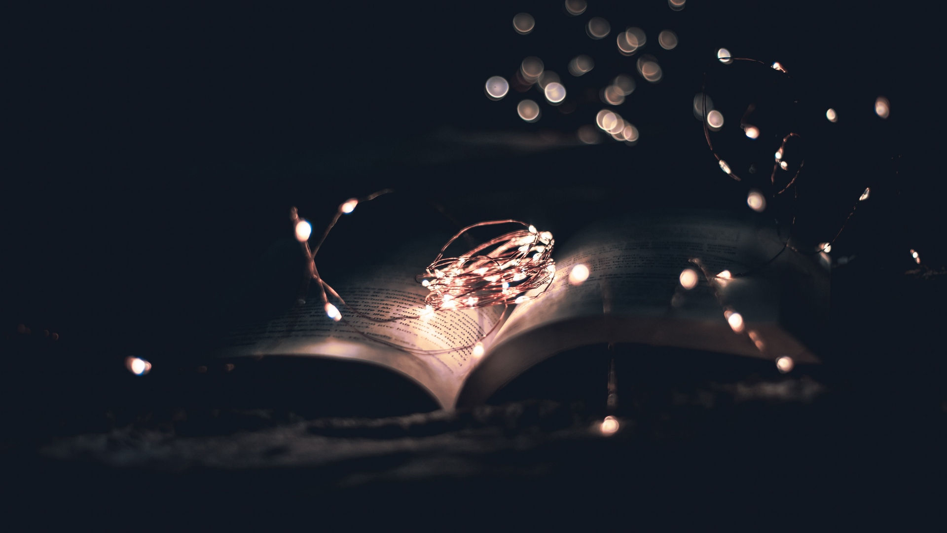 Wallpaper #fEYwVJcBqAgmjOk2N10e327 Wallpaper Book Garland Light Darkness Reading Dark Books