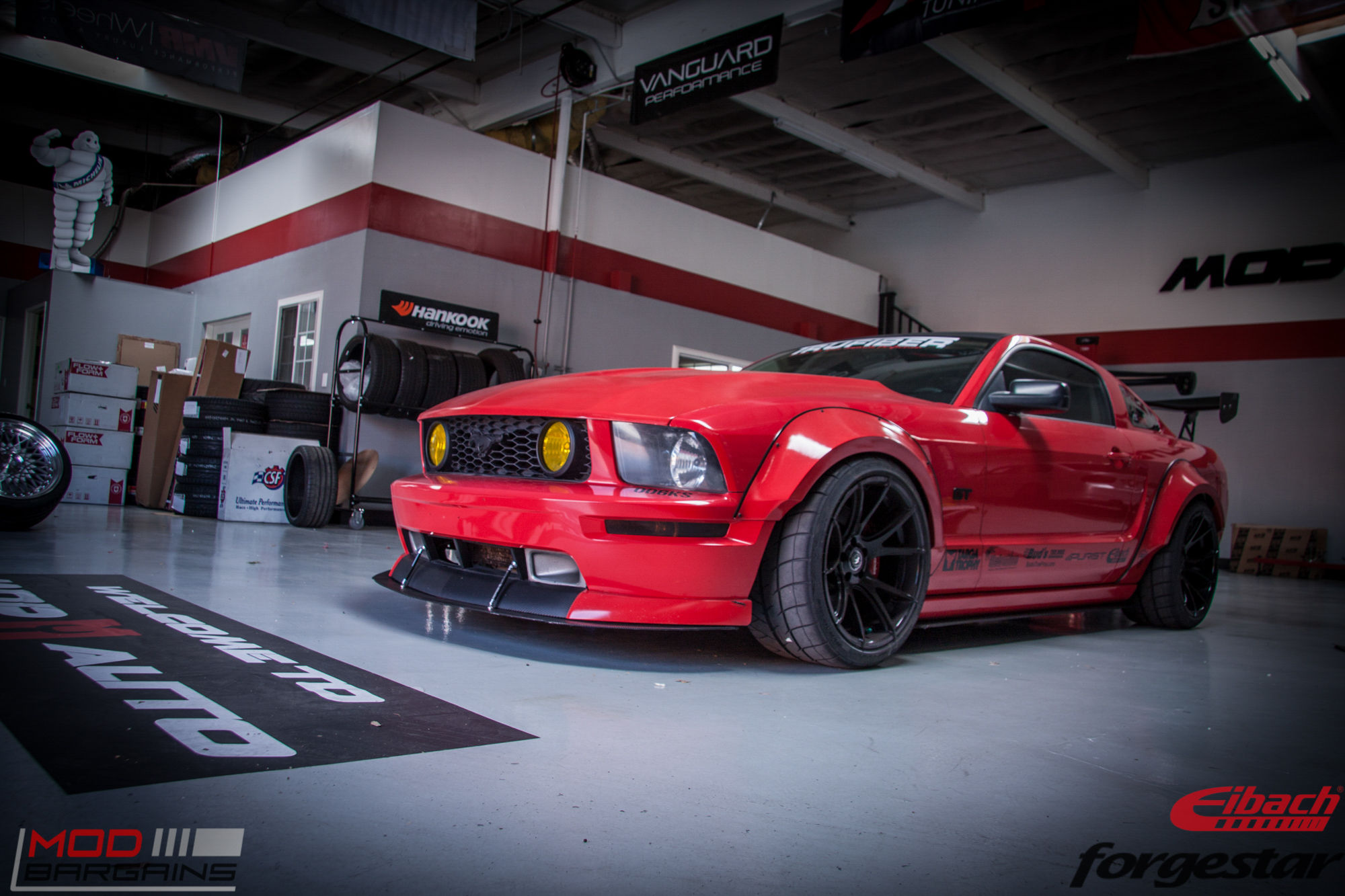 Wallpaper #94BA7 Widebody S197 Ford Mustang GT on Forgestar Cf5v Sdcs