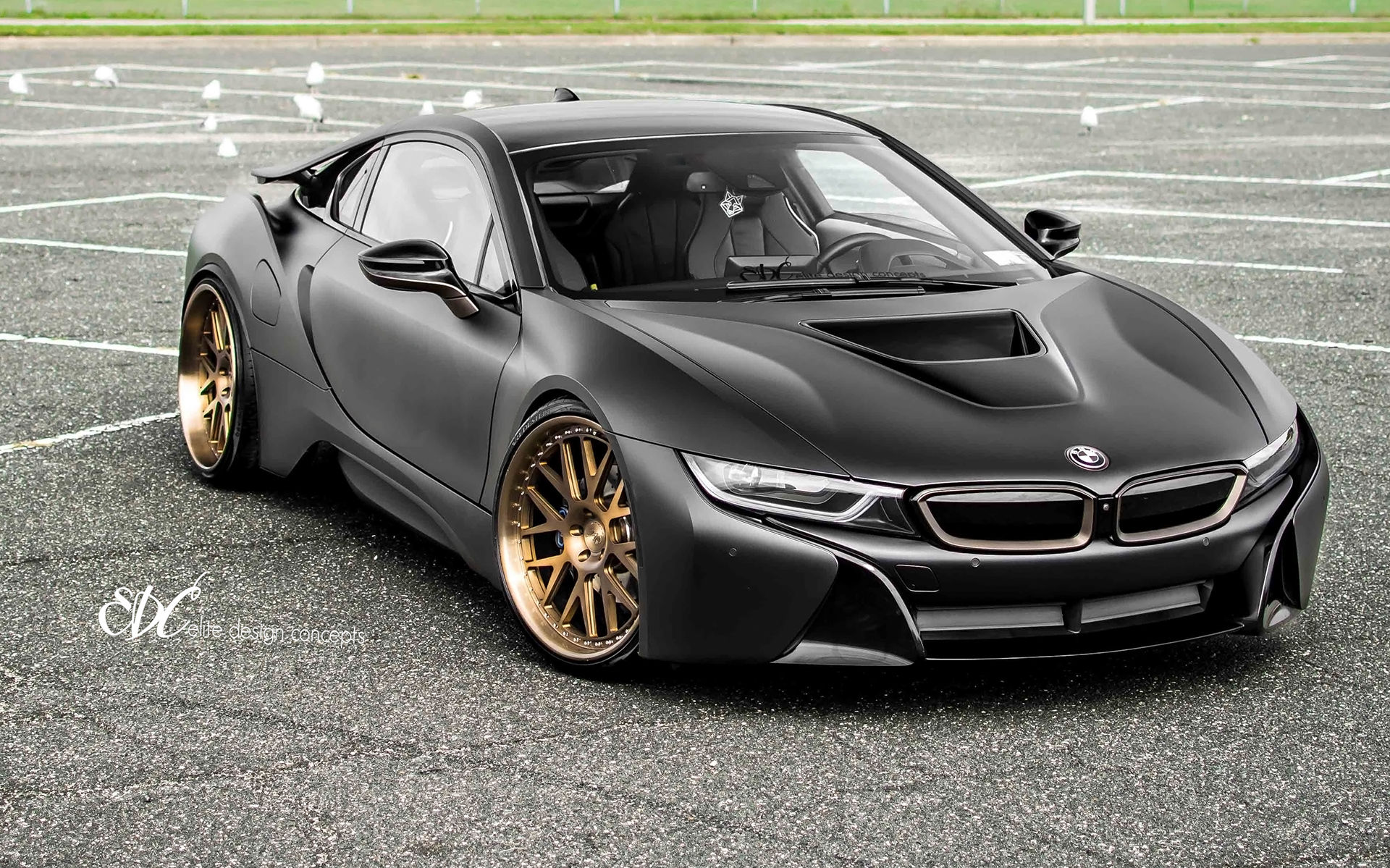 Wallpaper #3BnmGY8BtGB6xQ78v3Pq11 Matte Black BMW i8 by Edc BMW Car Tuning Blog