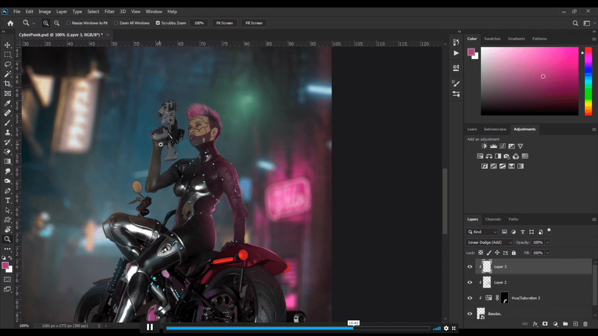Wallpaper #YnNIho4BFI5NbQksVh8R43 Cyberpunk Photoshop Compositing Course Cloud