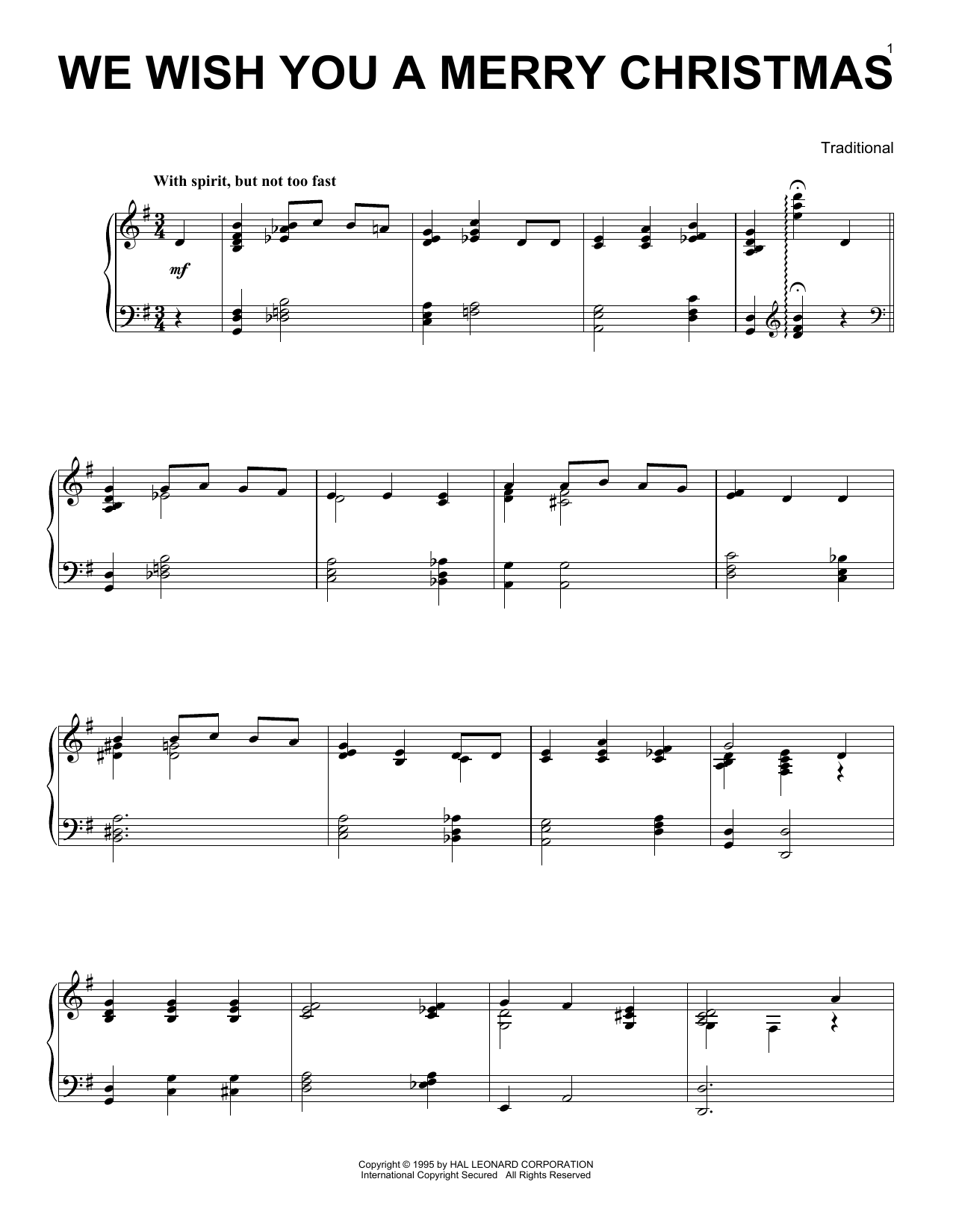 Wallpaper #vDGxNZMB5zzyi_yYmFdh70 We Wish You a Merry Christmas Piano Solo Print Sheet Music Now