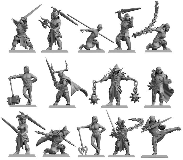 Wallpaper #uLgn1pIBJvJKYCmEAtzB495 Customizable 3D Printed Tabletop Miniatures by Hero Forge Kickstarter