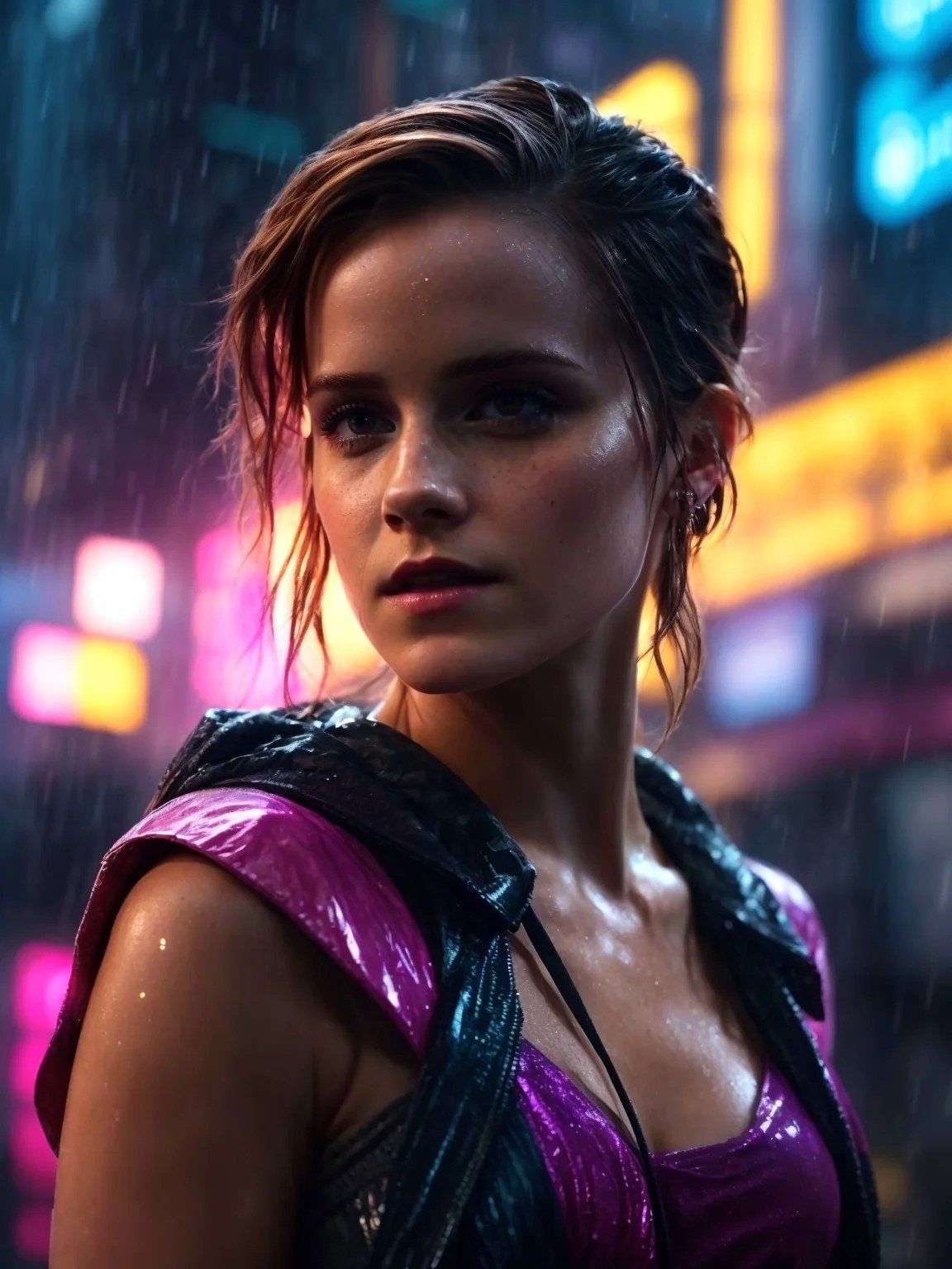 Wallpaper #TGdYCpMBSpphPi3-C9QB281 Emma Watson W Cyberpunk 2077 Od Si Grapl