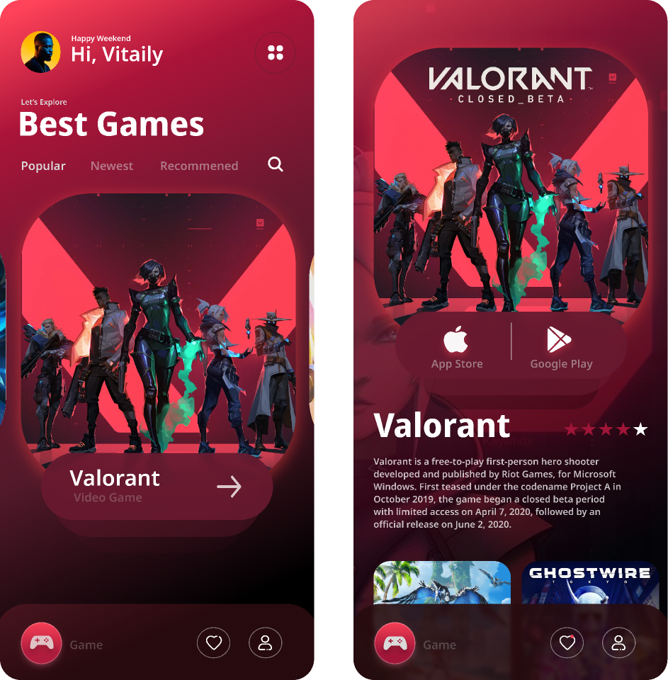 Wallpaper #22ce6 Slideshow Valorant New Uiux Designs