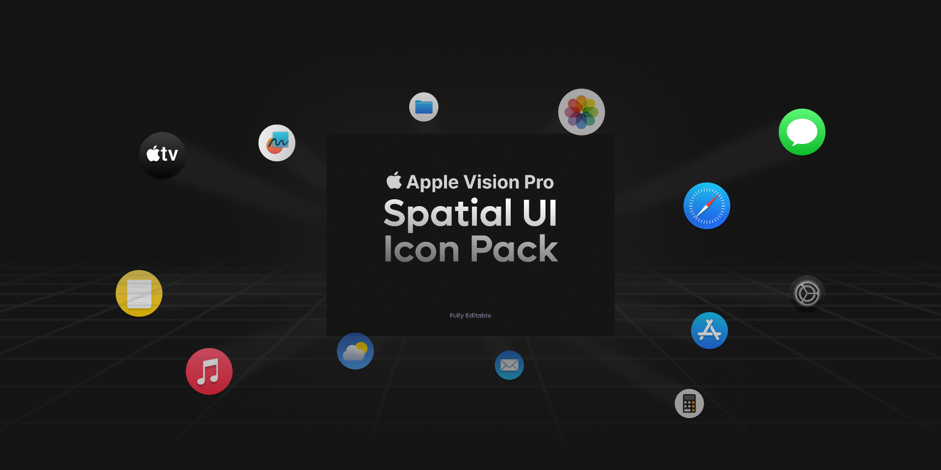 Wallpaper #TL0kpJcBxtB1RJ-K2rnJ128 Spatial Ui Icon Pack for Apple Vision Pro Free Figma