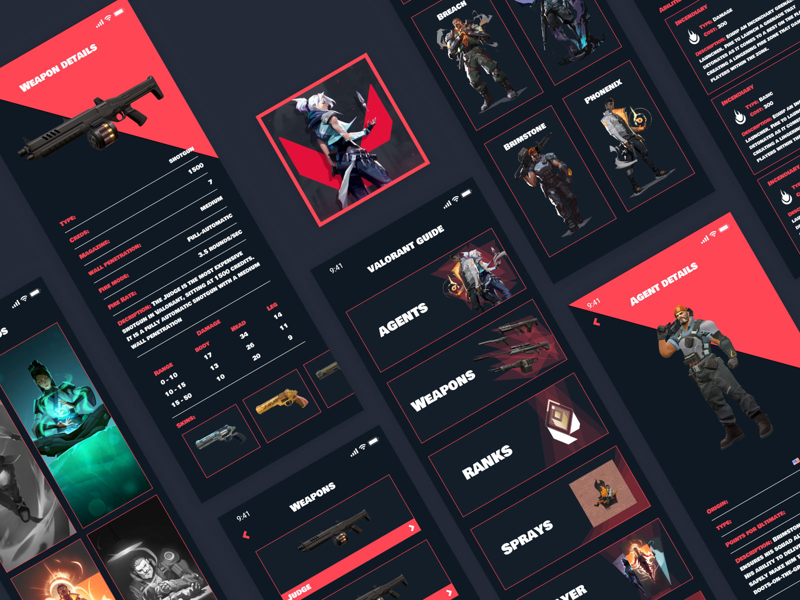 Wallpaper #LhkBFY8BtGB6xQ78iGrO27 Valorant Game Guide App Figma Community