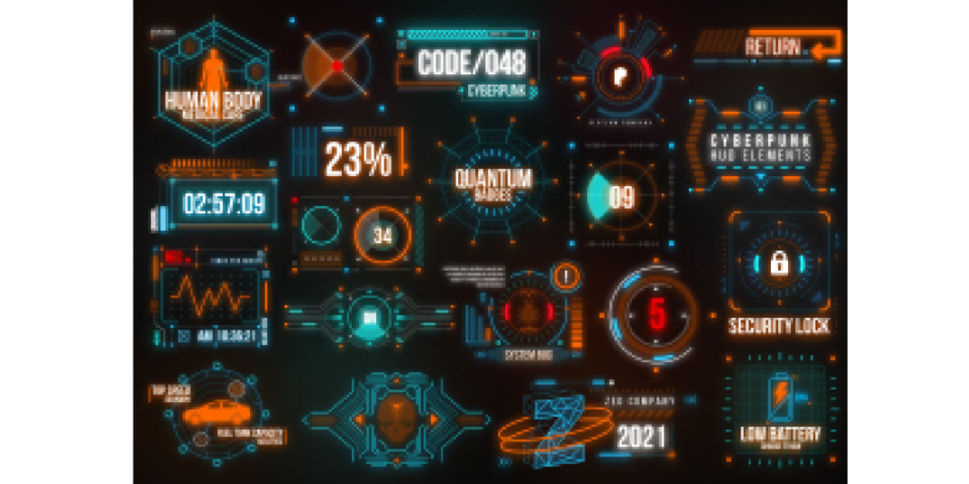 Wallpaper #rmfp9ZIBSpphPi3-3YHU435 Cyberpunk Hud Elements Community Figma Community