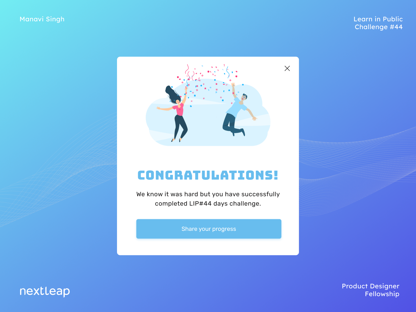 Wallpaper #ACD8A Congratulation Page Visual 1 by Meixiu Pan on Dribbble