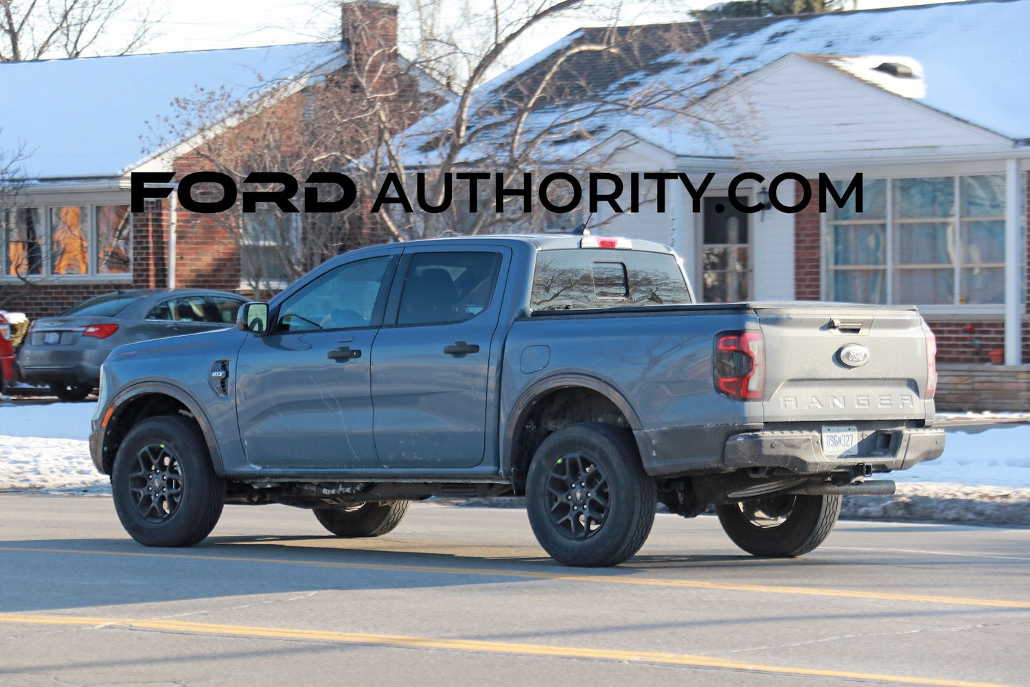 Wallpaper #i2d--5IBSpphPi3-U5QS83 Us 2024 Ford Ranger Lariat Spotted with Rear Bumper Steps