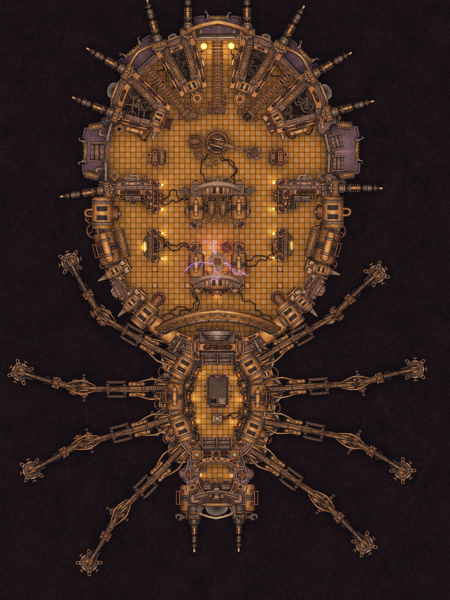 Wallpaper #YWfx8JIBSpphPi3-EGk4182 Steampunk Spider Cargo Transport Inkarnate Create Fantasy Maps Online