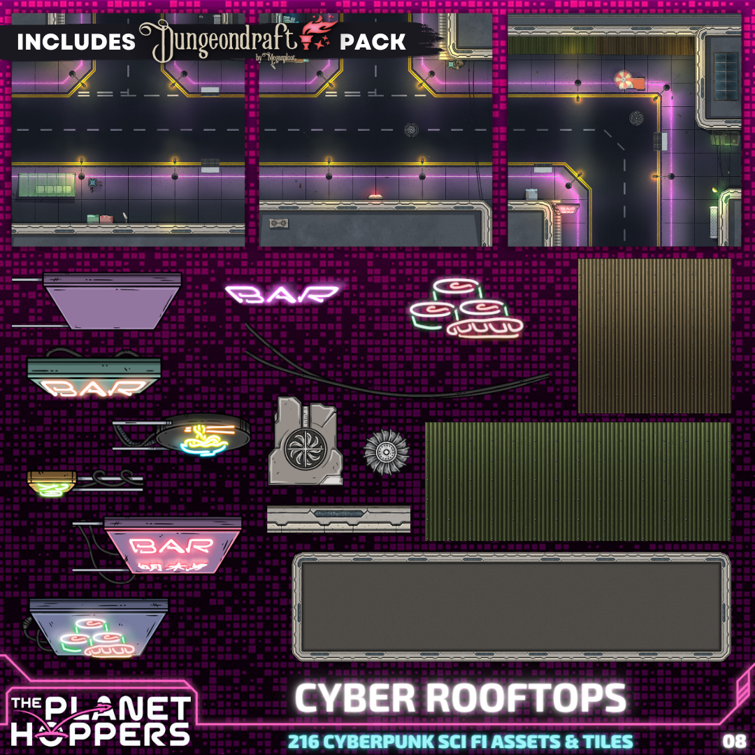 Wallpaper #-mgvGJMBSpphPi3-pxG343 The Planet Hoppers Cyberpunk Cyber Rooftops the Mad Network