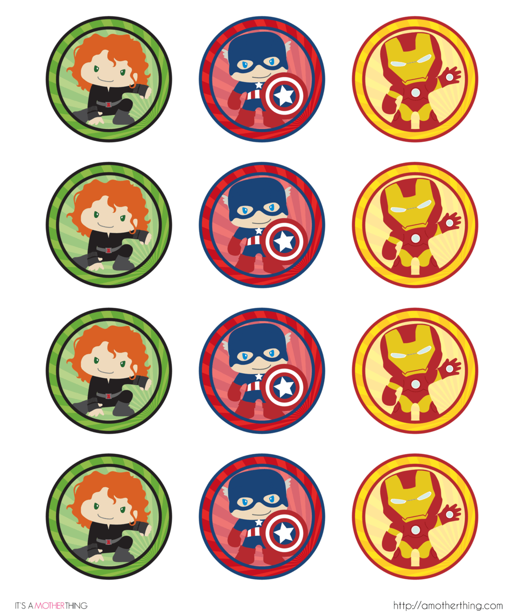 Wallpaper #0DG3NZMB5zzyi_yY0lfv9 Free Avengers Super Hero Birthday Party Cupcake Topper Printables It