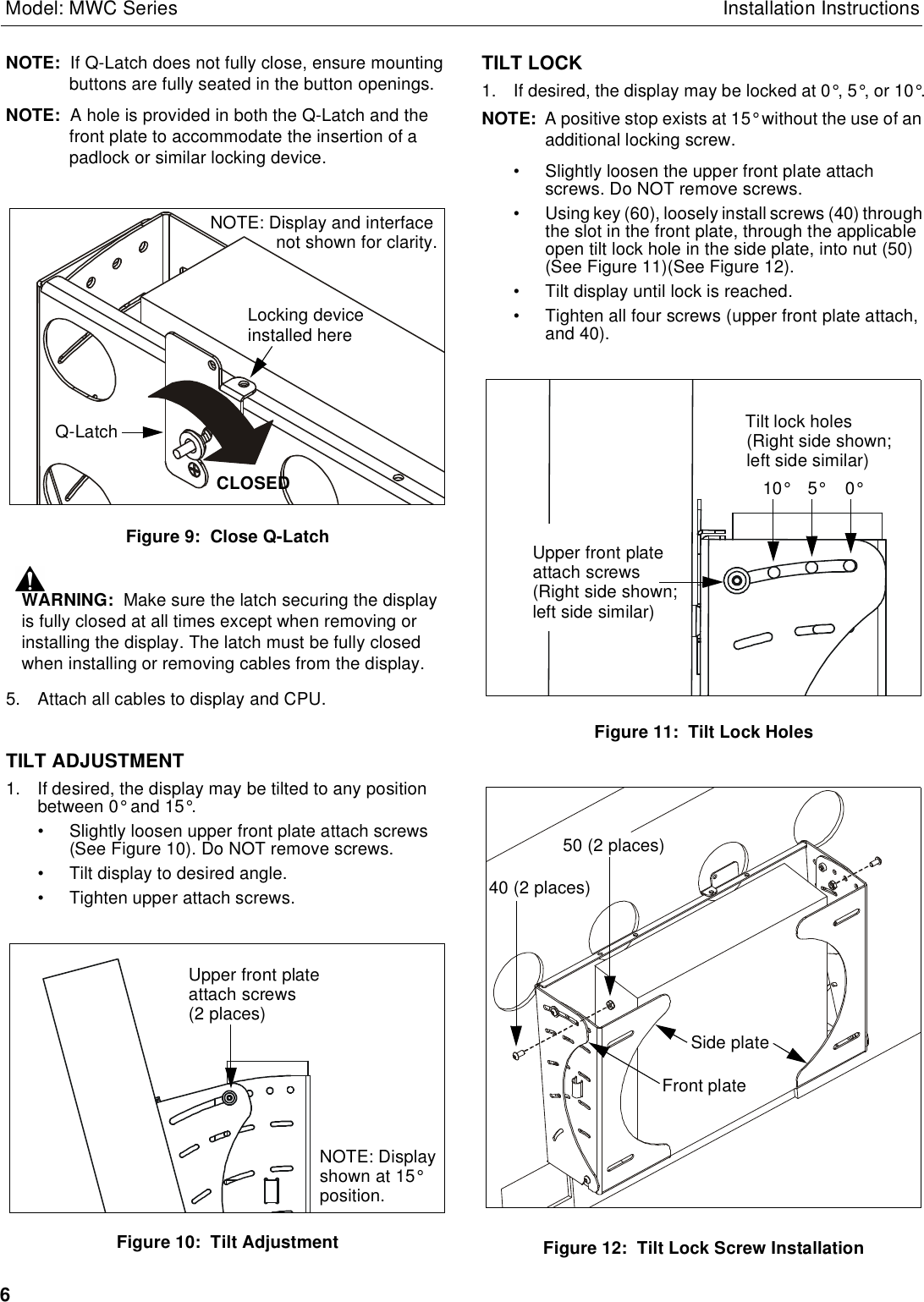 Wallpaper #uGcKC5MBSpphPi3-5NdM419 Chief Manufacturing Mwc Series Users Manual Installation Instructions