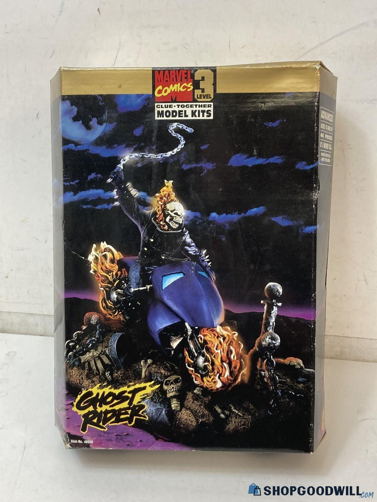 Wallpaper #g_TPOpMBKFX8bn3rq3n_78 1996 Toy Biz Marvel Comics Ghost Rider Model Kit Nib Vintage