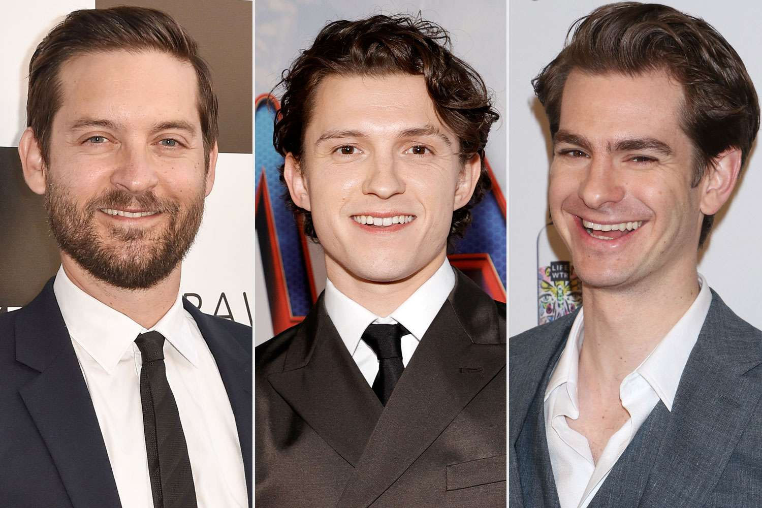 Wallpaper #5GjbFJMBSpphPi3-7QVM80 Tom Holland Tobey Maguire Andrew Garfield Have Spider Boys Group Chat