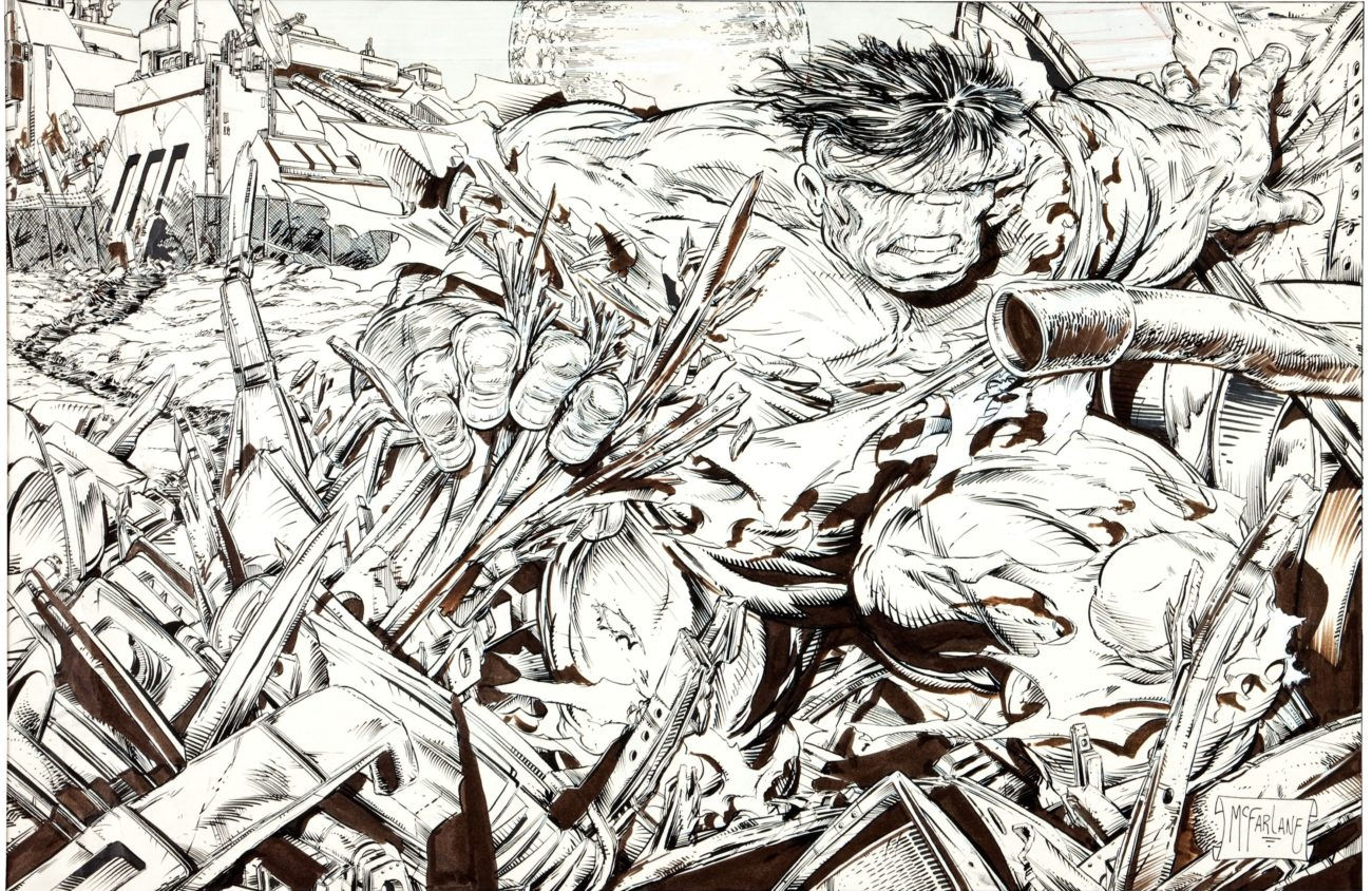 Wallpaper #z2dK-5IBSpphPi3-fJPS13 Todd Mcfarlane Incredible Hulk Drawing Dangerous Universe