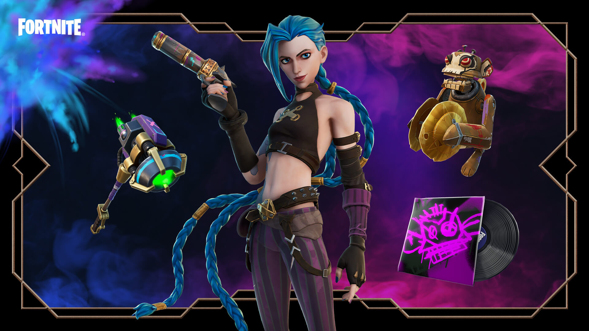 Wallpaper #XmdMB5MBSpphPi3-rMV228 From League of Legends and Arcane Jinx Brings Her Aura of Anarchy to