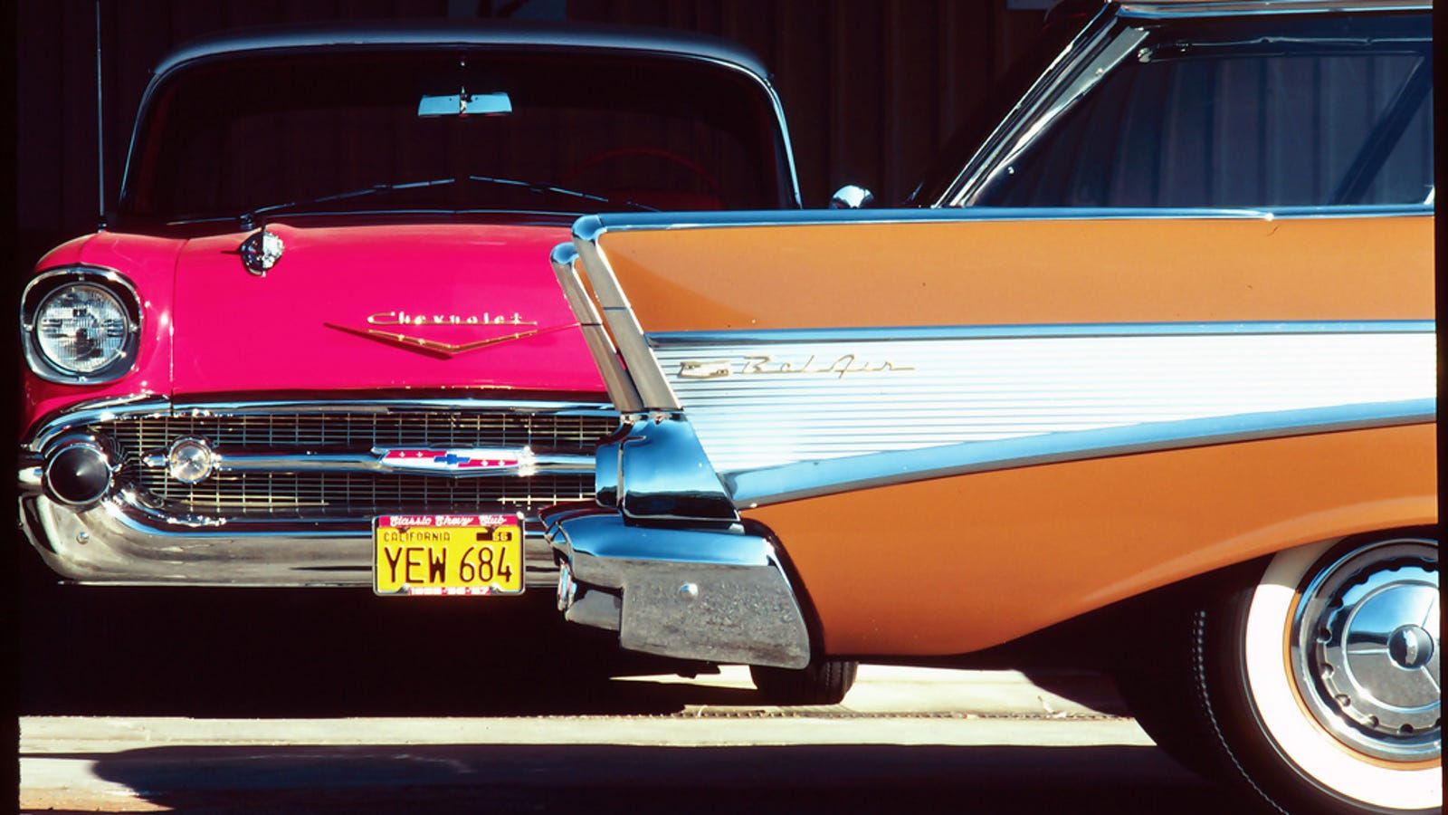 Wallpaper #c2c__JIBSpphPi3-x5fl240 Classic Chromed 57 Chevys in California