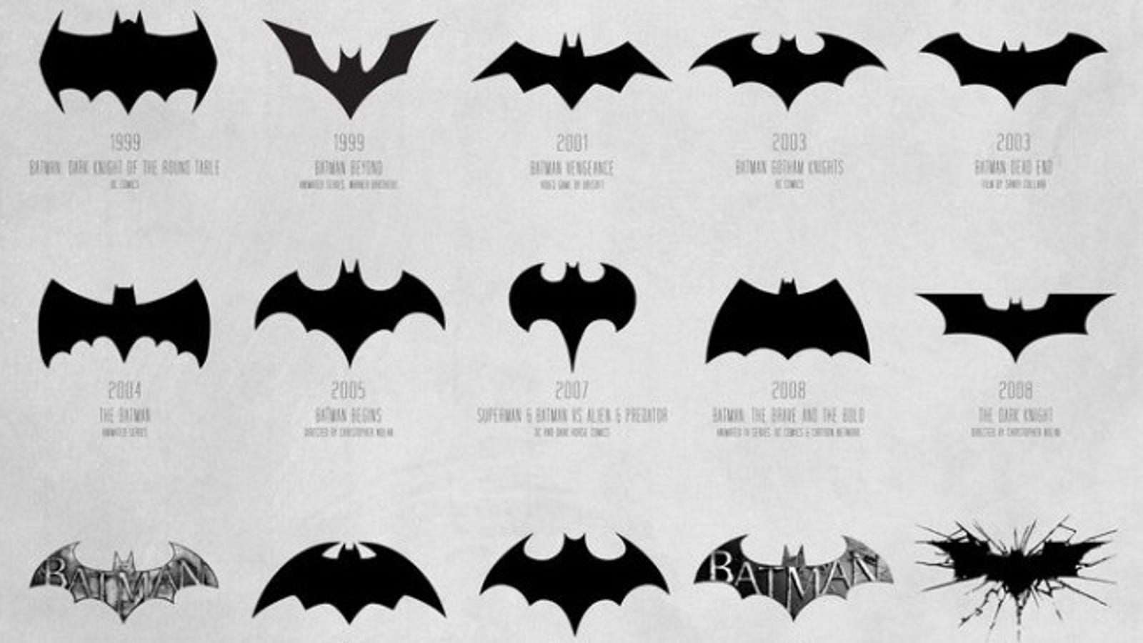 Wallpaper #MWe7DJMBSpphPi3-gOB-295 The Evolution of the Batman Logo Visualized