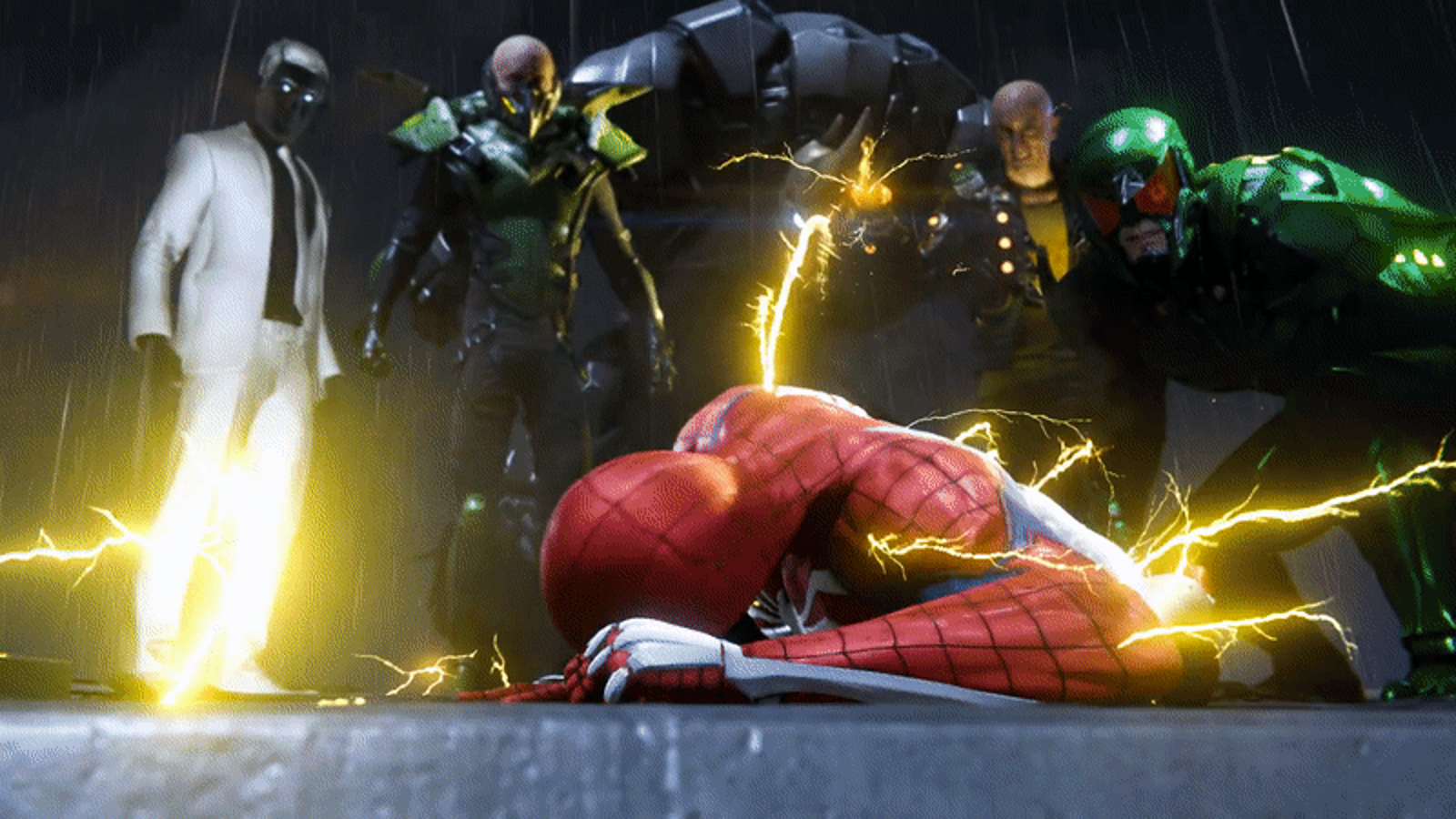 Wallpaper #ceb46 1920x1080 Spiderman vs Sinister Six Art Laptop Full HD 1080p HD 4K