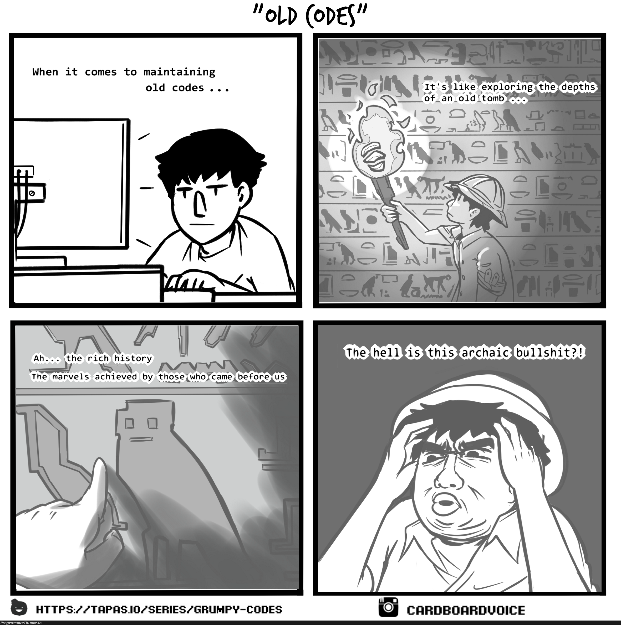 Wallpaper #gmd5BpMBSpphPi3-xMGw305 Maintaining Old Codes Programmerhumorio