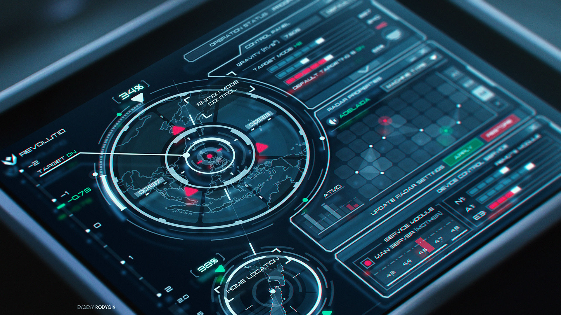 Wallpaper #Zxk7_44BtGB6xQ78cEjE28 Sci Fi Interface Concept Evgeny Rodygin Portfolio