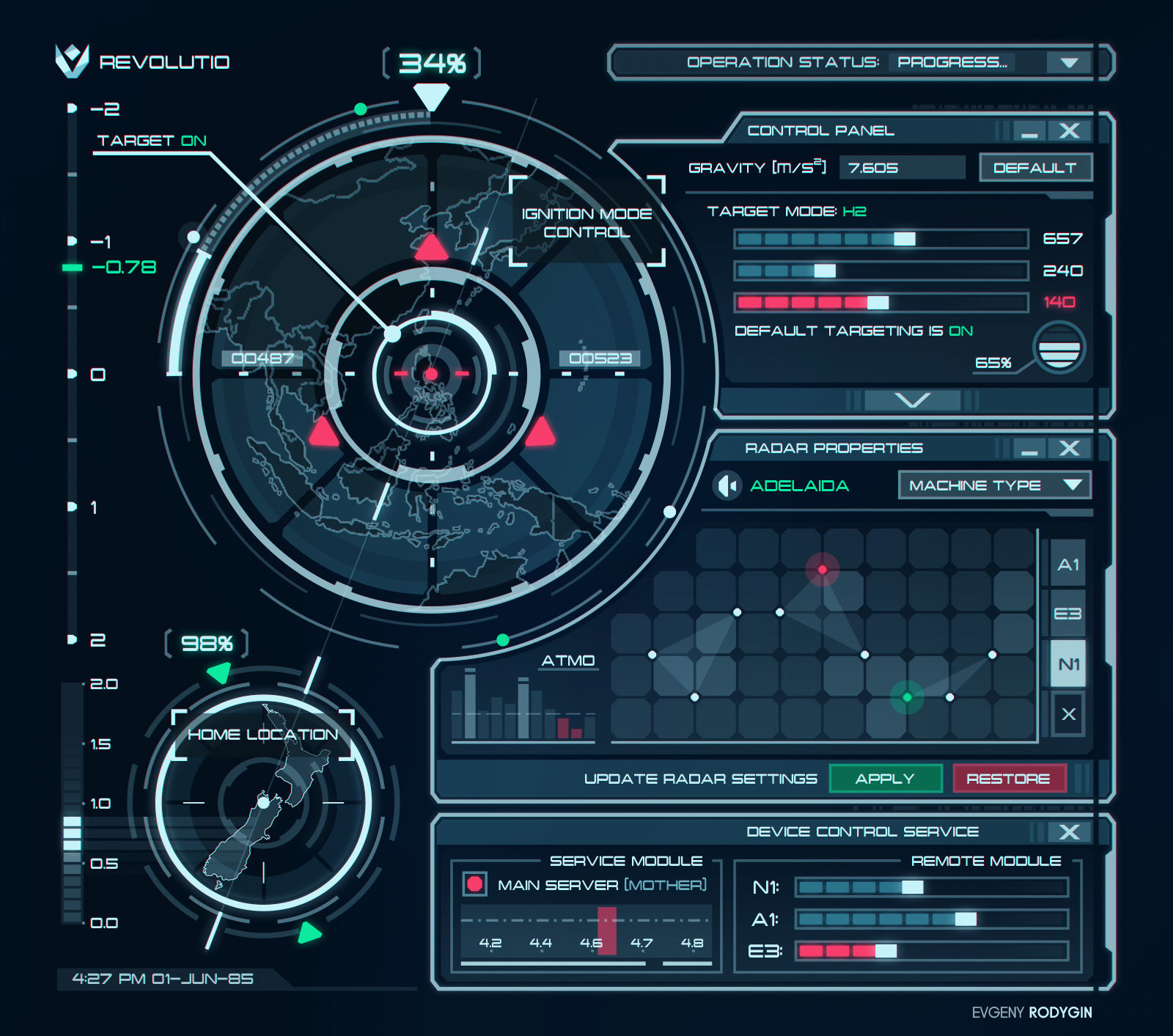 Wallpaper #Zxk7_44BtGB6xQ78cEjE7 Sci Fi Interface Concept Evgeny Rodygin Portfolio