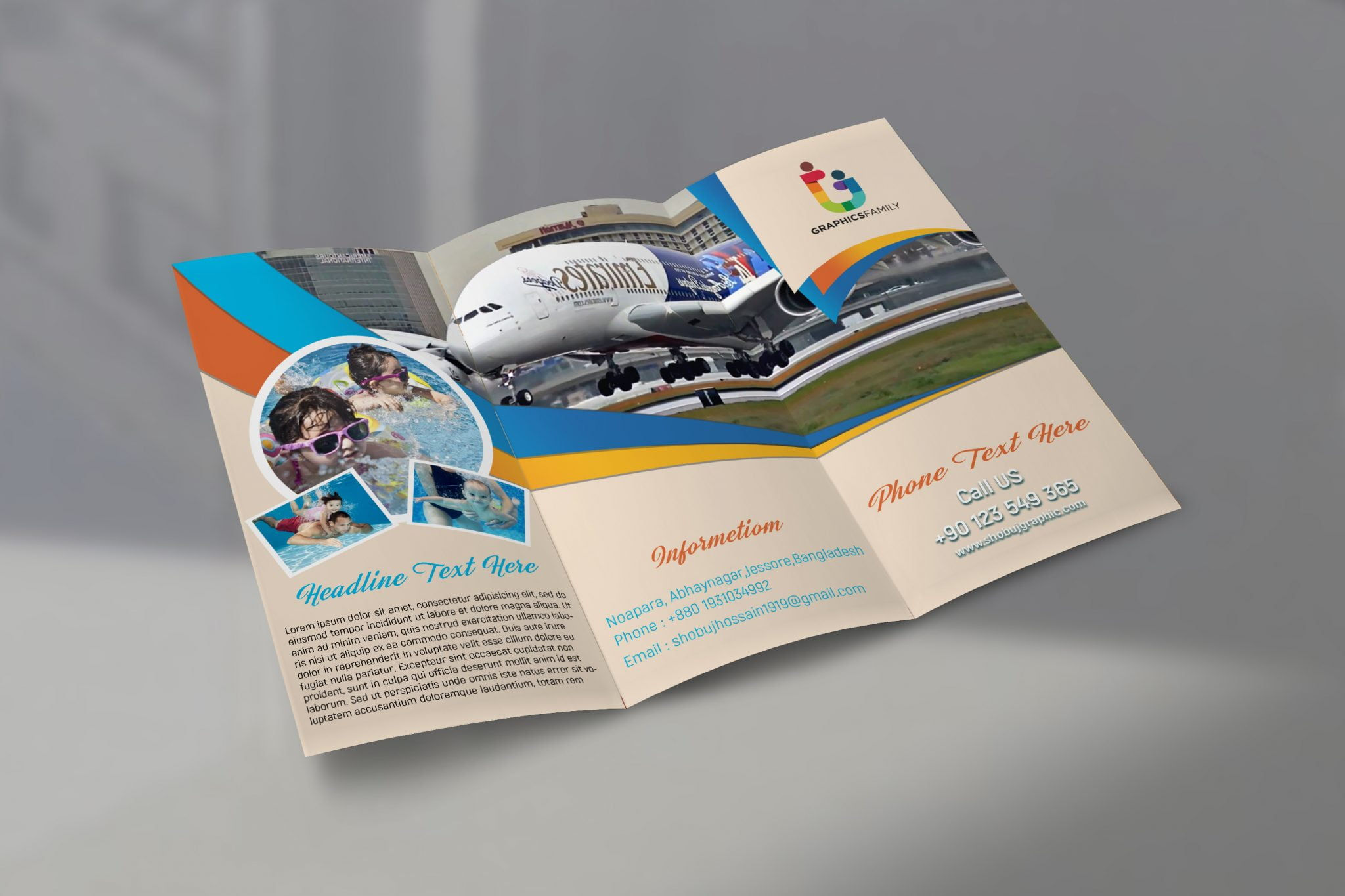 Wallpaper #652EC Travel Tri Fold Brochure Creative Brochure Templates Creative Market
