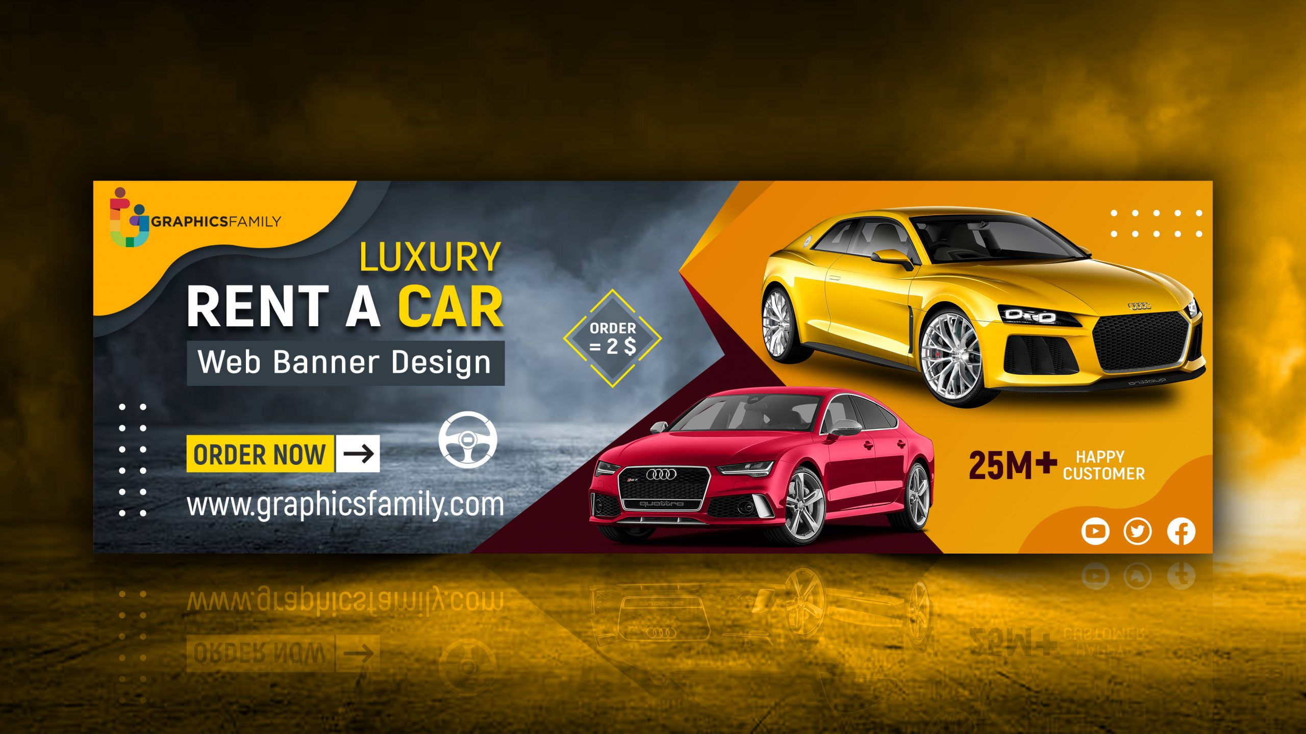Wallpaper #gGgLF5MBSpphPi3-LQ10274 Rent a Car Professional Web Banner Design Graphicsfamily