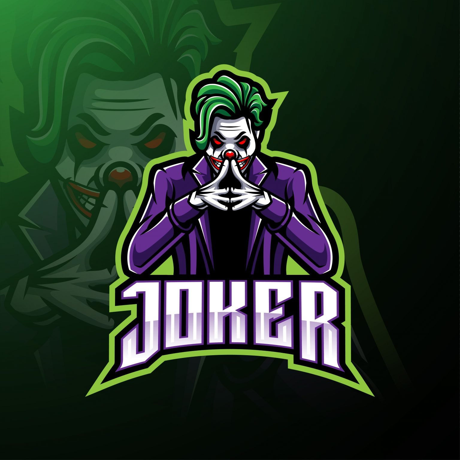 Wallpaper #1hlYLo8BtGB6xQ78J5RS29 Free Joker Logo Mascot Graphicsfamily