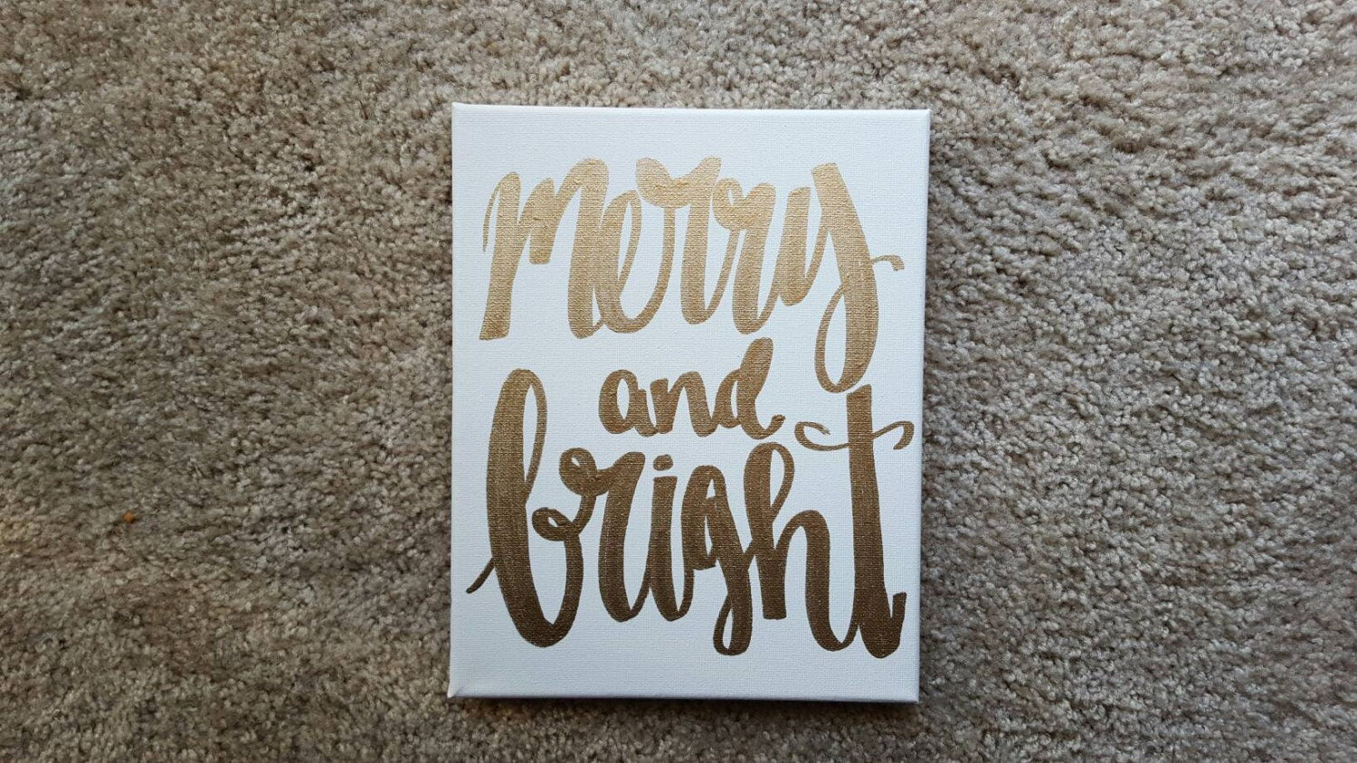 Wallpaper #W2g2IpMBSpphPi3-mTKk222 Merry and Bright Canvas Quote Art Christmas Decor Christmas