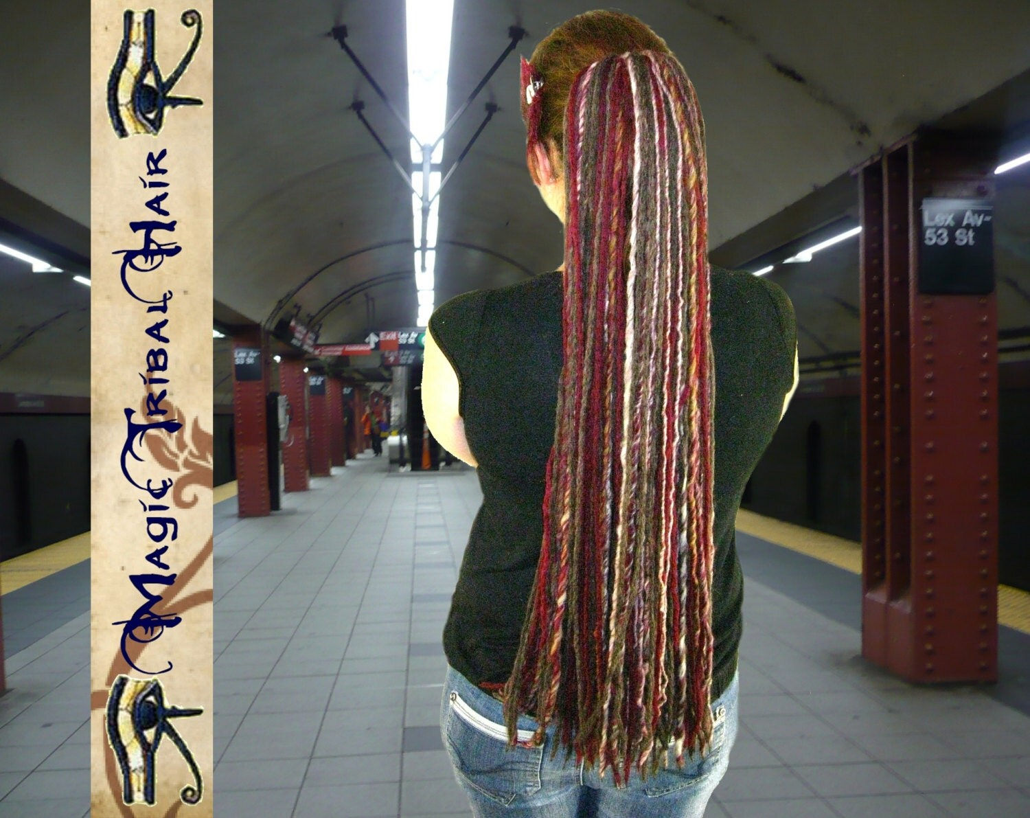 Wallpaper #1WhoJJMBSpphPi3-ETjA31 Dreadlocks Wine Red Brown Steampunk Yarn Dread by Magictribalhair