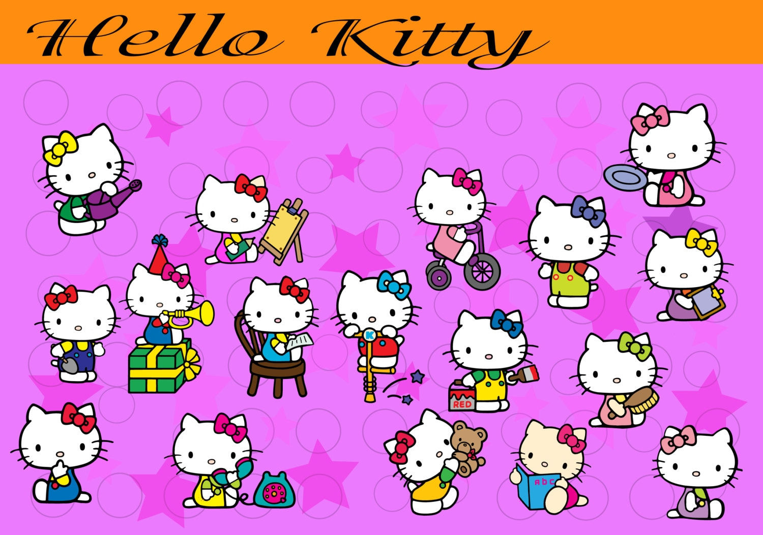 Wallpaper #1c50c Hello Kitty Vector Art Icons and Graphics for Free Download