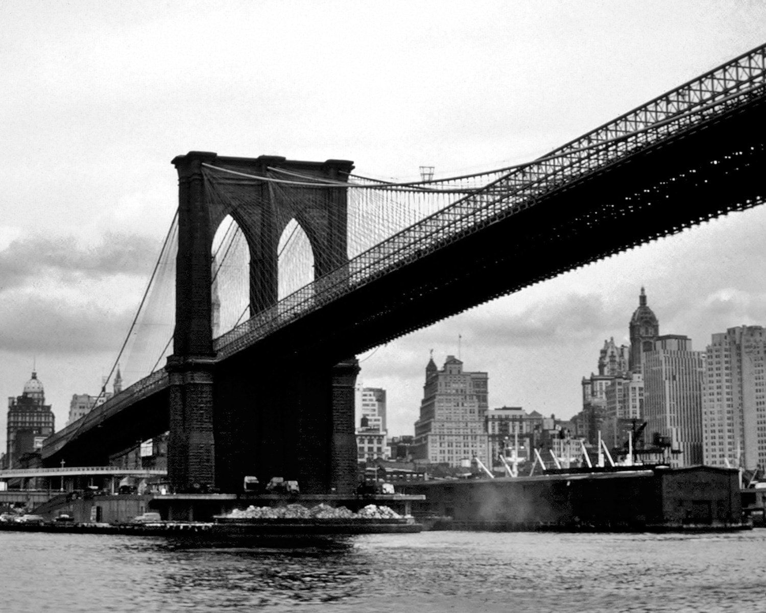 Wallpaper #66e34 Brooklyn Bridge in New York the Iconic Crossing Between Manhattan and