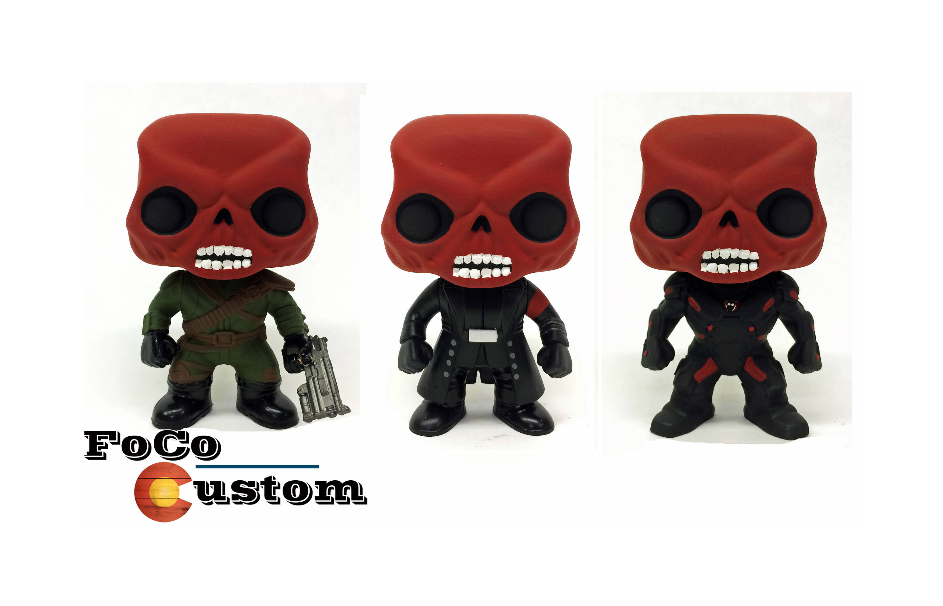 Wallpaper #26VxOJMBVBiSkHCaNo1f8 Custom Funko Pop Red Skull Combat Outfit Hyrda Uniform