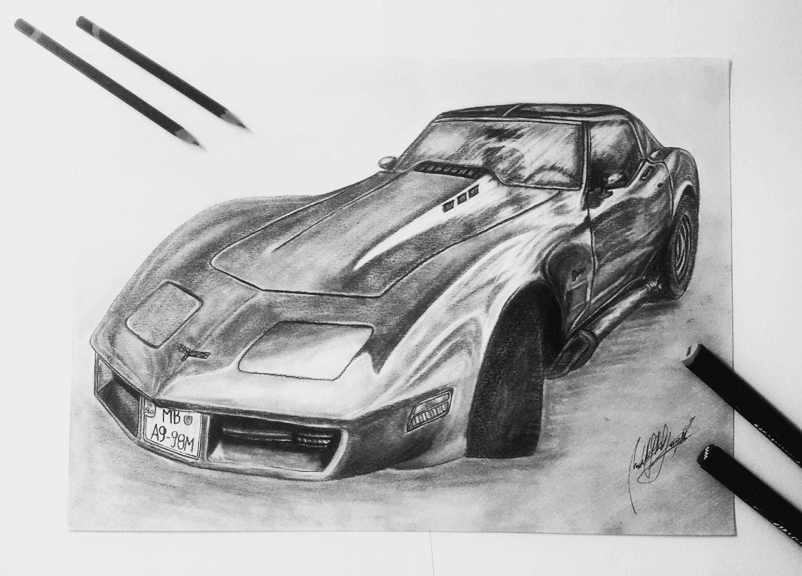Wallpaper #oBkcOI8BtGB6xQ78rKda4 Custom Car Drawing Custom Pencil Drawing Drawing from Photo