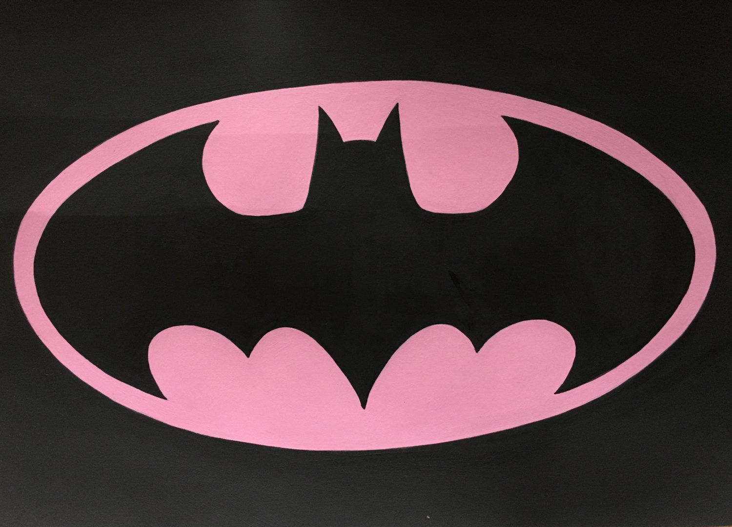 Wallpaper #F30Q844Bnwiau_P6mwyb27 Batman Logo Pink by Untwistedart on Etsy