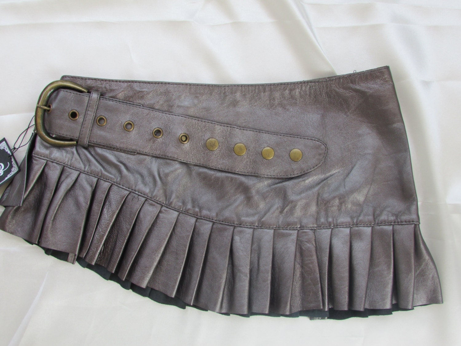 Wallpaper #_bmH3pIBJvJKYCmESQX0203 On Sale Silver Leather Steampunk Mini Skirt Mini Skirt