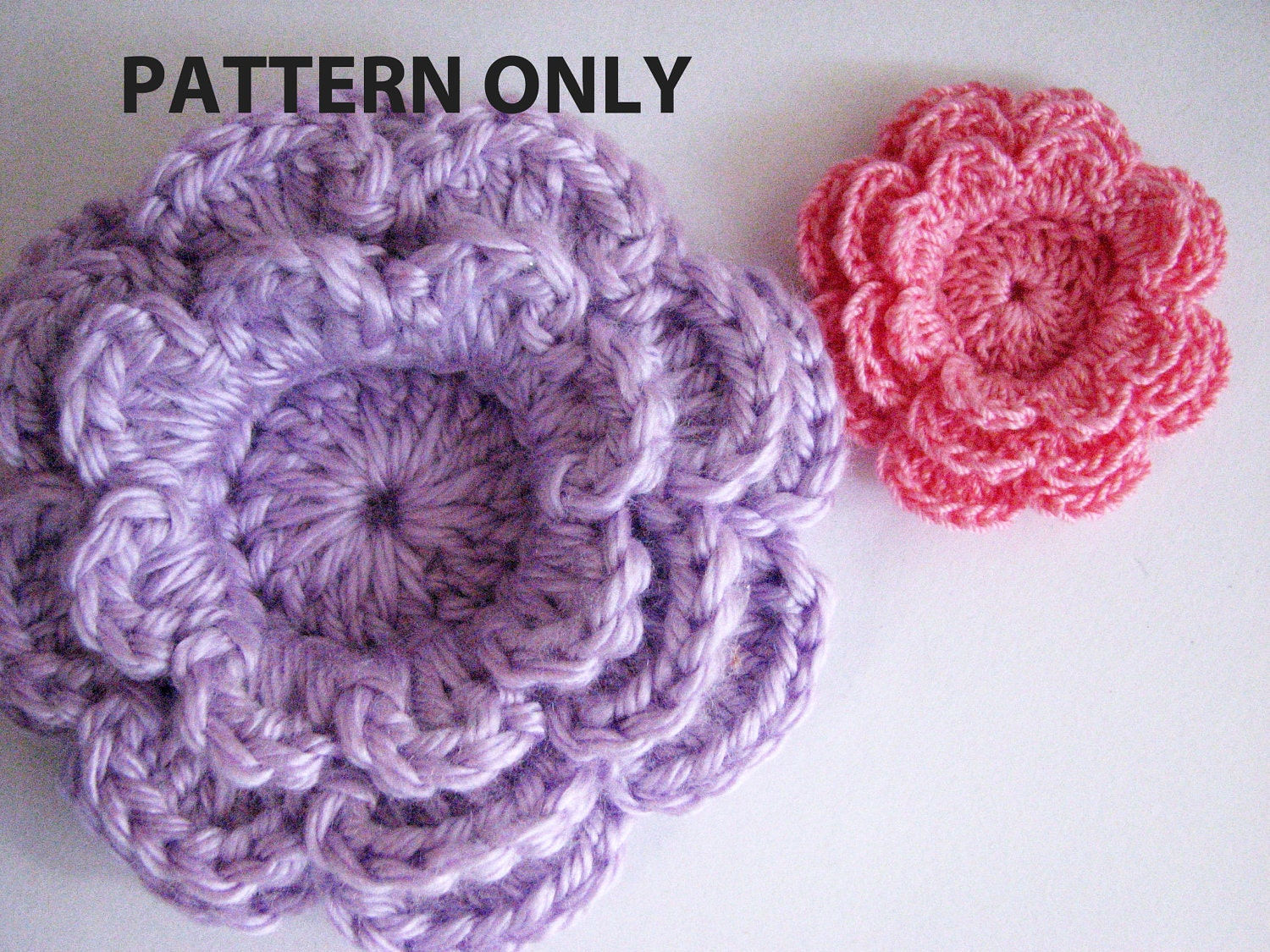Wallpaper #pWfB7pIBSpphPi3-dF4W165 Crochet Flower Pattern Three Layer Flower with 8 Petals