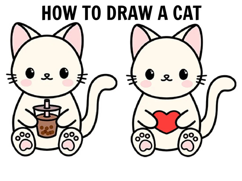 Wallpaper #CzWZkpcBk_lpvpaldpVw143 How to Draw a Cat Step by Step Instructions