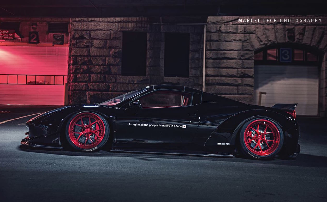 Wallpaper #ymiWGZMBSpphPi3-Jxeu13 Slammed Liberty Walk Ferrari 458 Spider is Insane Performancedrive