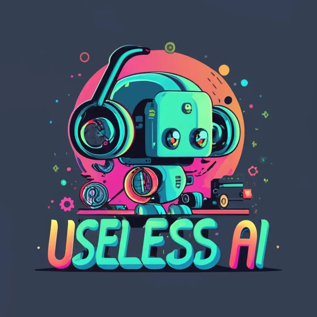 Wallpaper #q8kYjZcB-VVLIetlw2nT69 Logo Design for Useless AI Futuristic Robot Aesthetics with Innovative