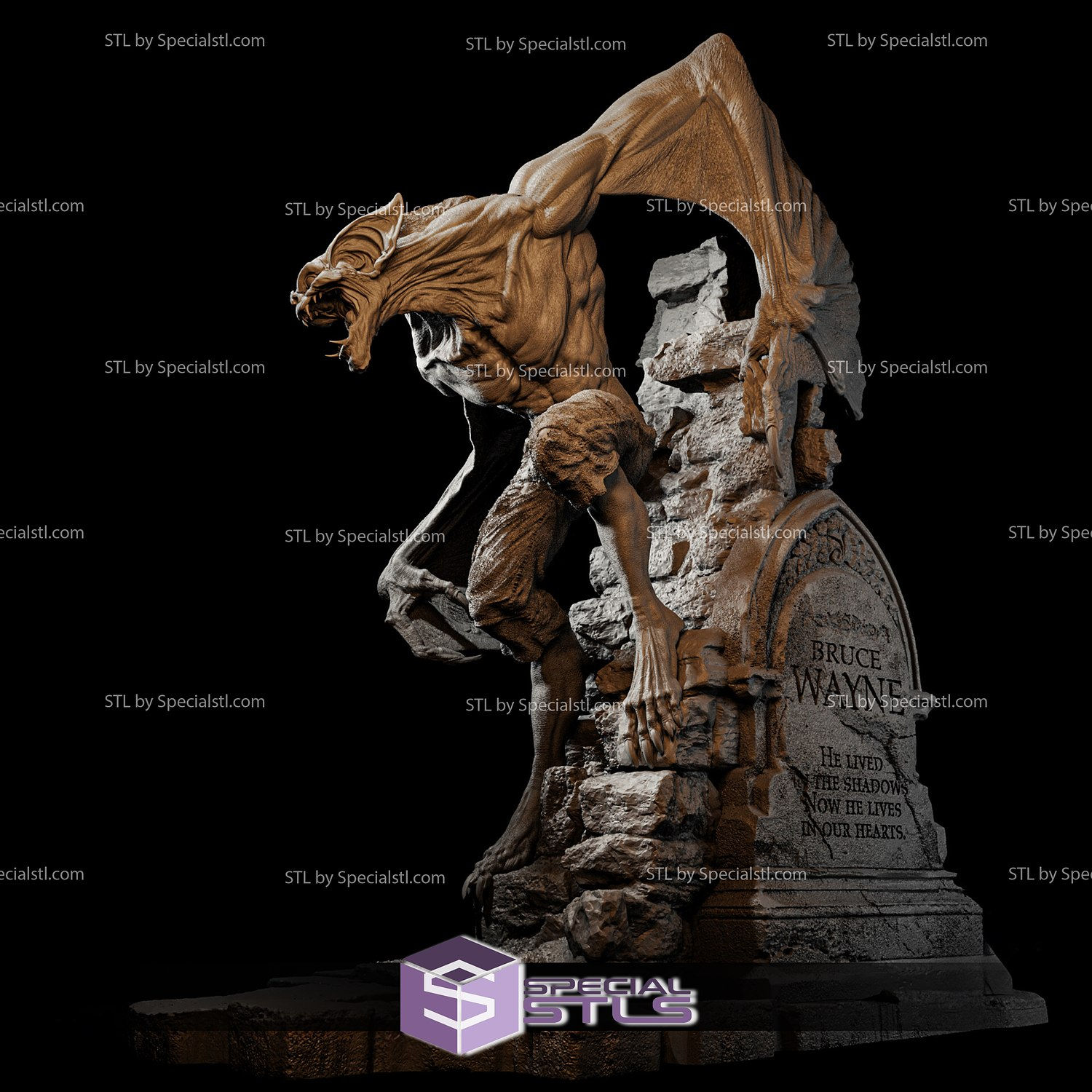 Wallpaper #hmeI95IBSpphPi3-uIae77 Man Bat 3D Printing Figurine DC Stl Files Specialstl