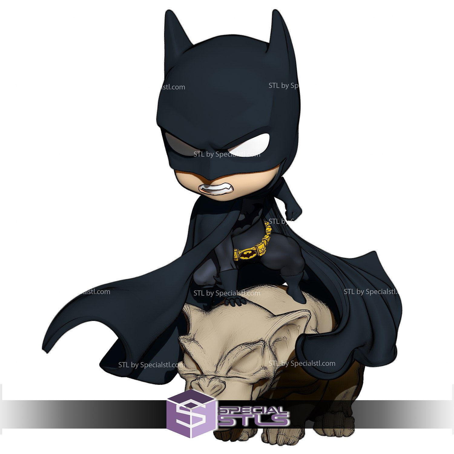 Wallpaper #KWf9_JIBSpphPi3-HZrD23 Chibi Batman 3D Model on Demon Base Specialstl