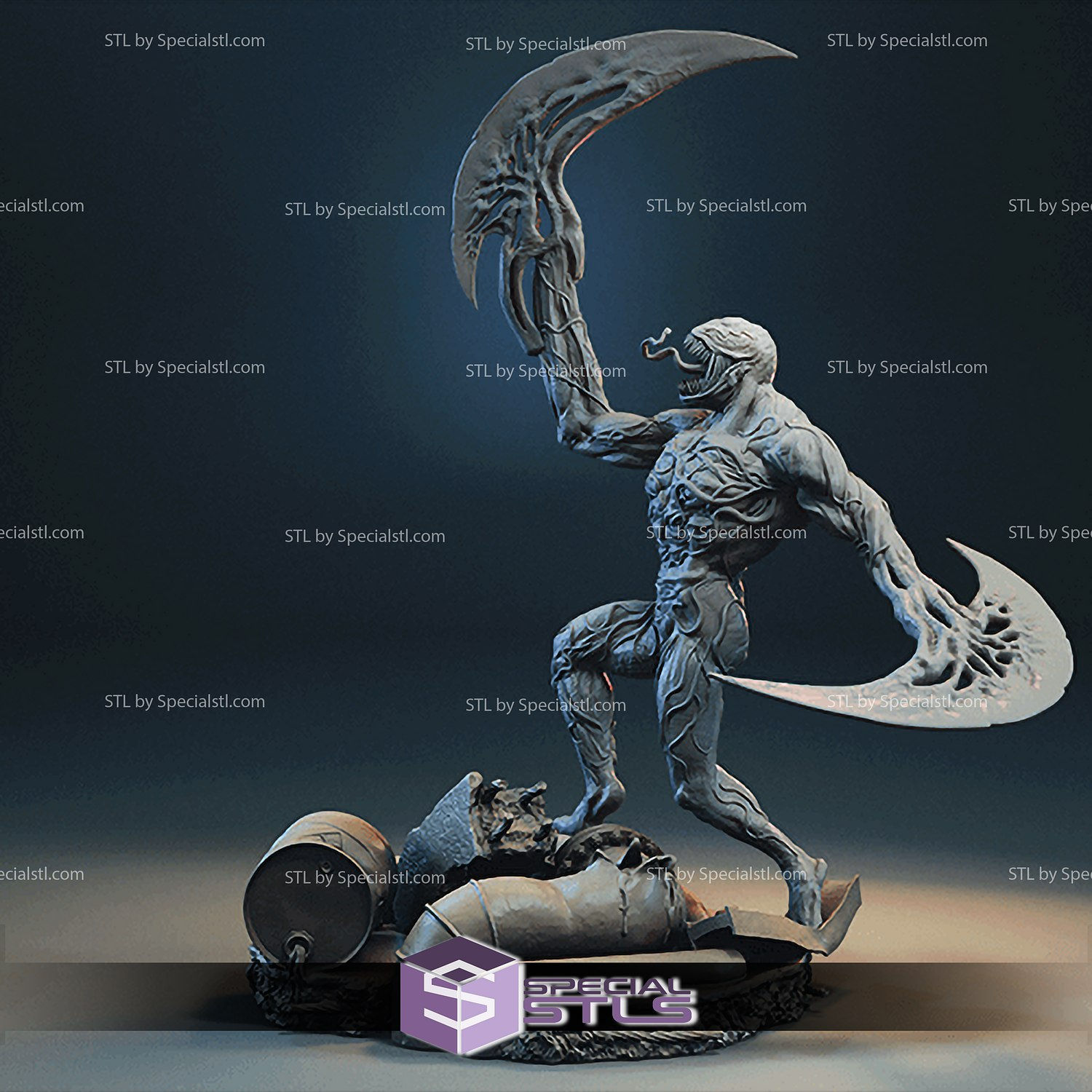 Wallpaper #rWet-pIBSpphPi3-8JGN53 Riot Symbiote Stl from Spiderman 3D Model Specialstl
