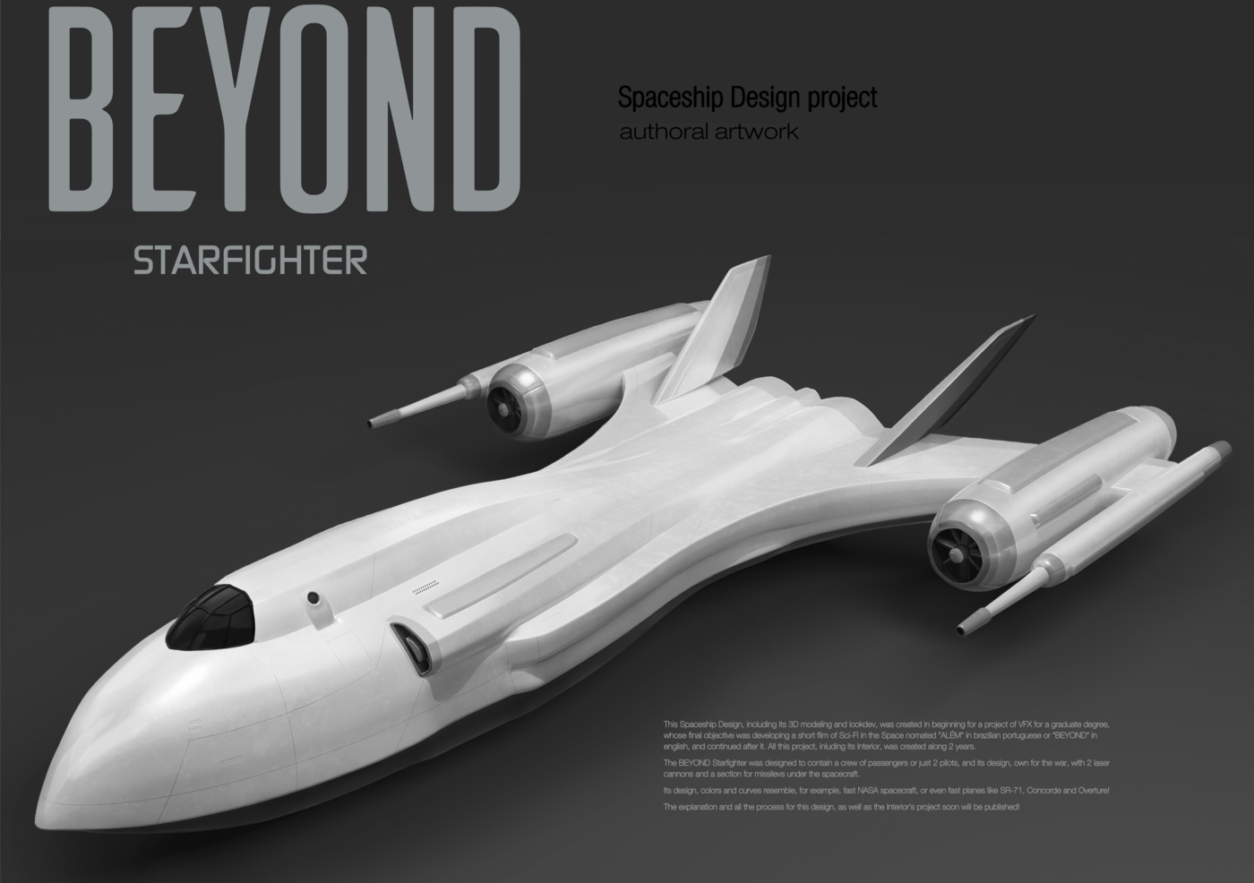 Wallpaper #f0KzPJMBOBpx0NhmG8Ga209 Beyond Spacefighter Sci Fi Spaceship Outside Design Cgtrader