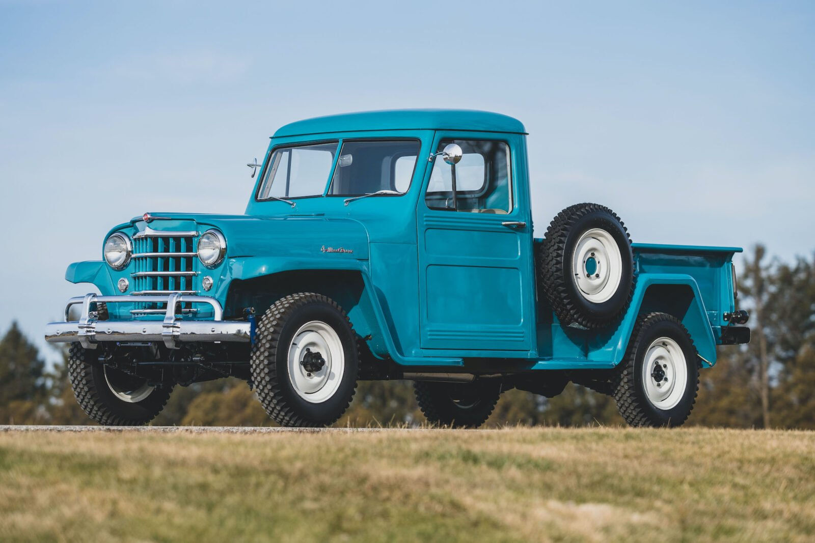 Wallpaper #RnQ0w44B_8f4nGFa5nDv4 A Completely Restored 1951 Willys 4x4 Pickup Truck