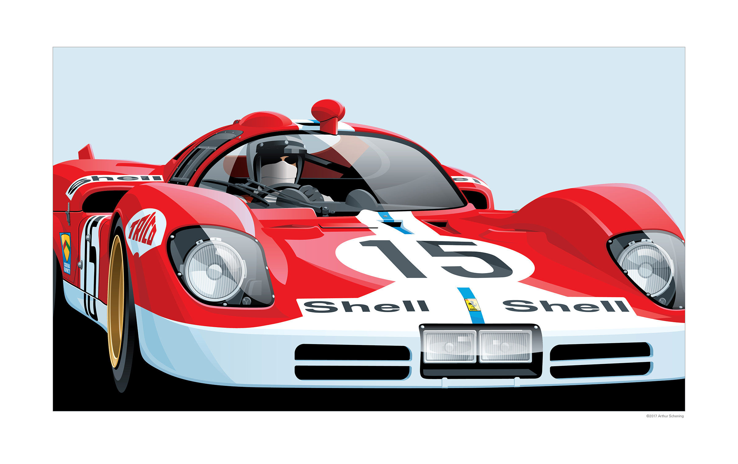 Wallpaper #kGigHpMBSpphPi3-NinU63 The Automotive Art of Arthur Schening